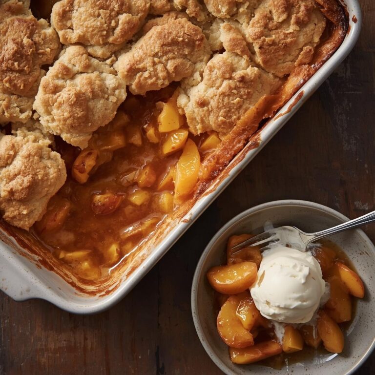 Homemade Peach Cobbler Recipe